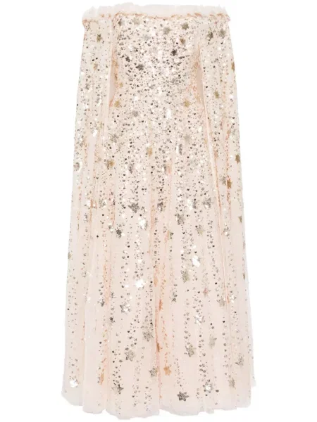 Sukienka Needle & Thread o krotszym kroju różowa