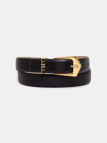 Elisabetta Franchi Curea de piele negru