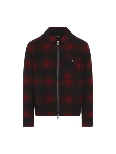 Kurtka koszulowa Moncler czerwona