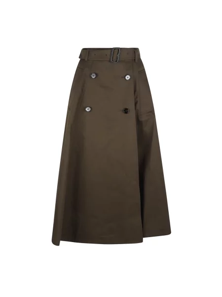 Spódnica midi Burberry zielona