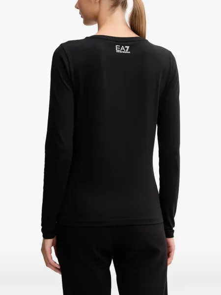 Lung tricou Ea7 Emporio Armani negru