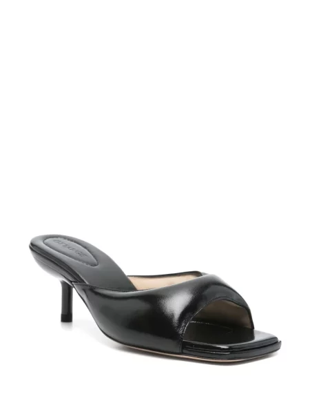 Papuci tip mules Ottange din piele negru