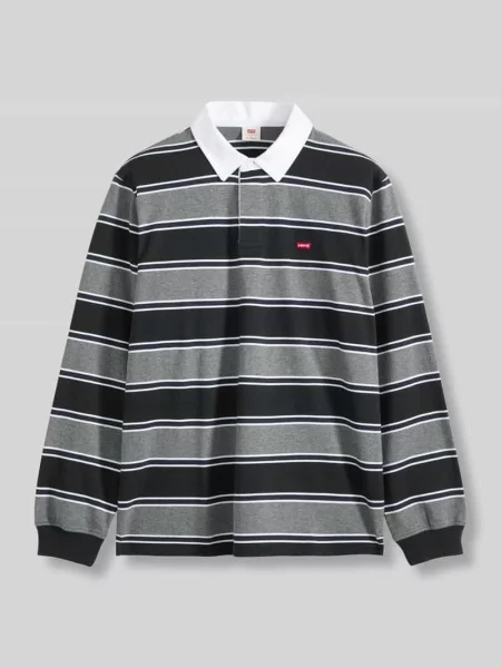 Koszulka polo o kroju relaxed fit z czystej bawełny model RUGBY BRANCO' Levi's szara