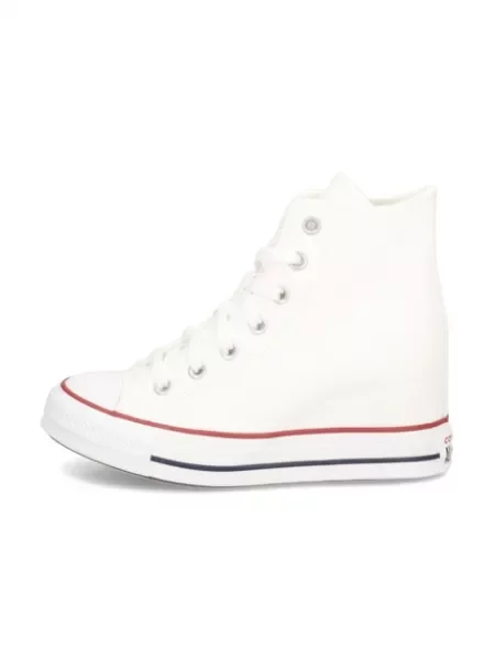 Klasické tenisky Converse Chuck Taylor All Star na klínovém podpatku bílé