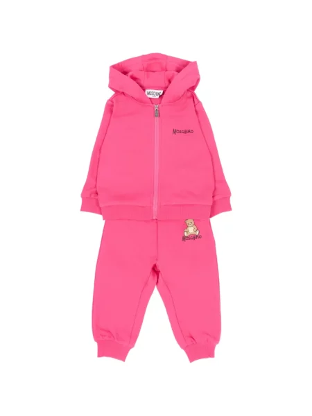 Komplet dresowy dziecięcy Moschino różowy