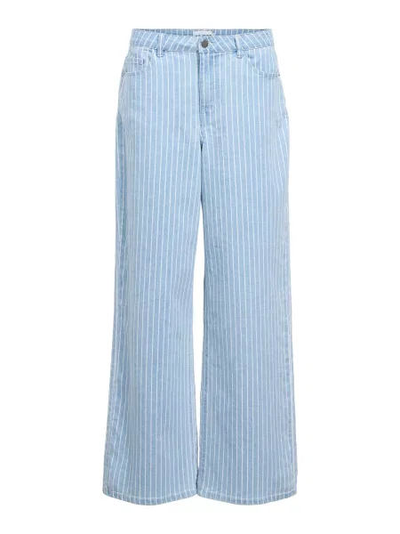 OBJECT Jeans OBJSANNI albastru denim alb