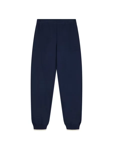Pantaloni Emporio Armani din jerseu albastru