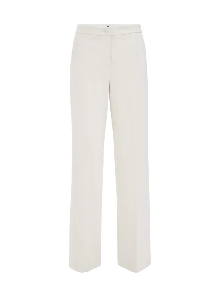 WE Fashion Pantaloni cutați natural alb