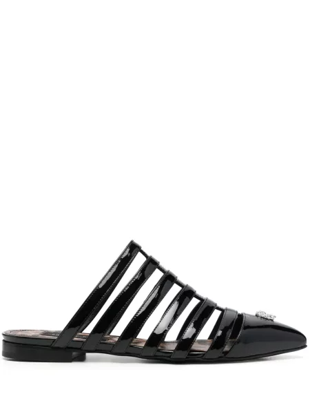 Papuci tip mules Philipp Plein negru