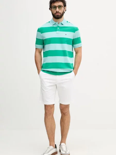 Tricou polo Tommy Hilfiger verde