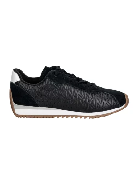 Sneakersy Michael Kors skórzane z logo czarne
