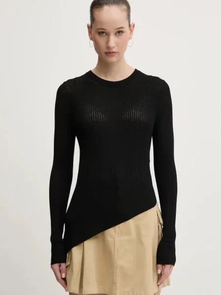 Hugo Blue sweter lekki czarny