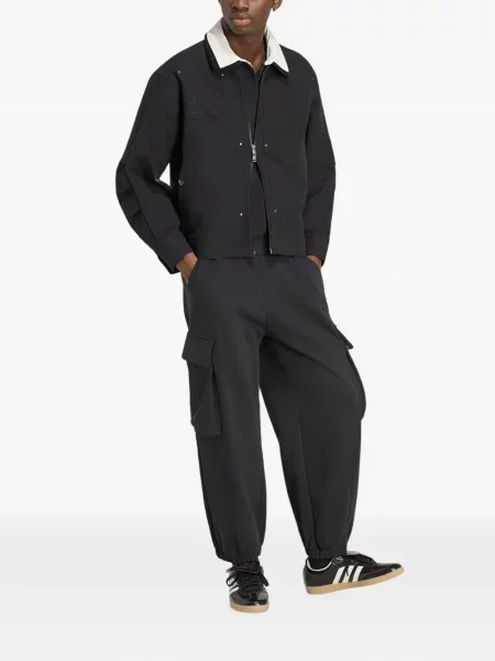 Geacă Adidas cu model floral din dantelă negru
