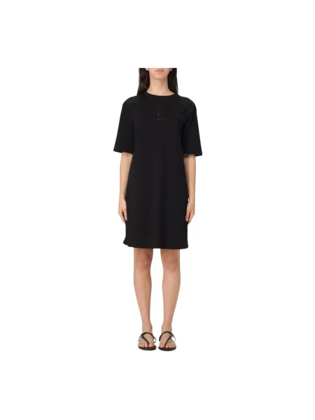 Armani Exchange sukienka mini prosta czarny
