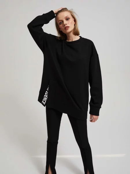 Hanorac Marisse cu inscripții negru