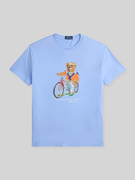 Koszulka polo Polo Ralph Lauren z krótkim rękawem niebieska