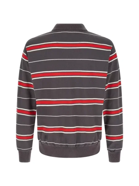 Tricou polo Undercover cu dungi gri