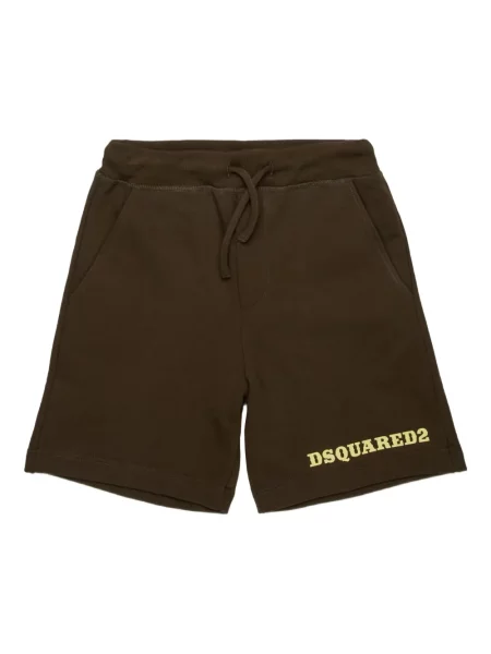 Szorty dziecięce Dsquared2 brązowe