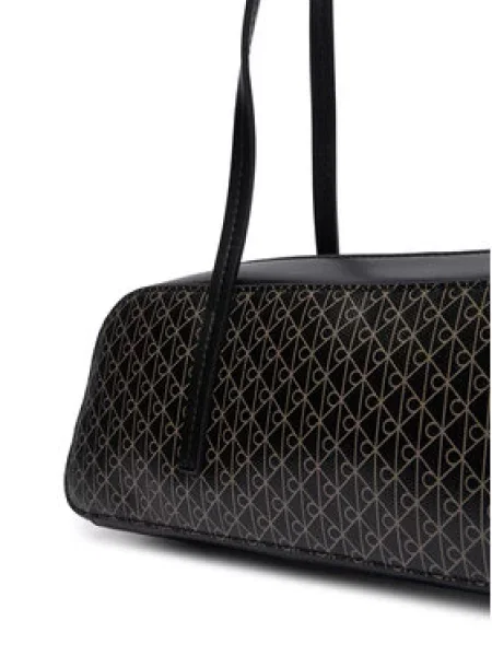 Torbica Calvin Klein Emblem Aop Bauletto crna