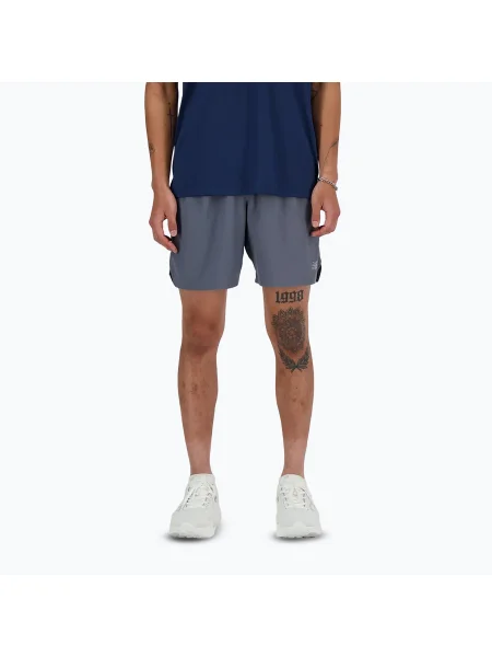 Férfi New Balance RC Seamless 7" futó rövidnadrág grafit. Méret: szürke