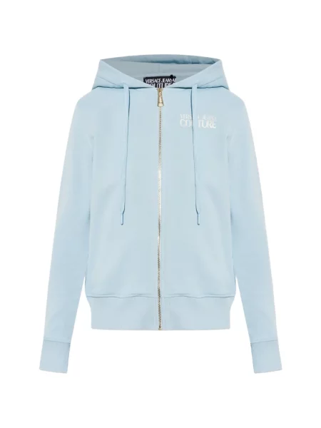 Hanorac cu fermoar Versace Jeans Couture albastru