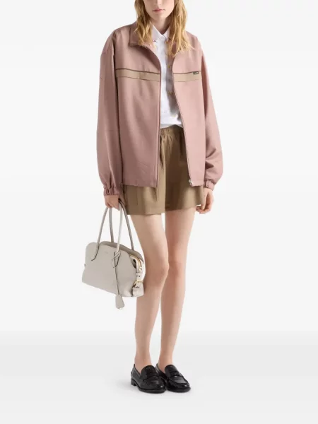 Geantă shopper Prada din piele alb