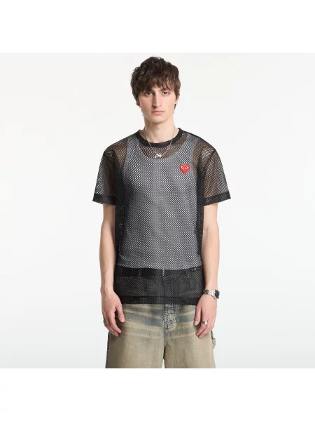 Tricou Comme des Garçons PLAY T-Shirt Red Emblem Black XXL negru