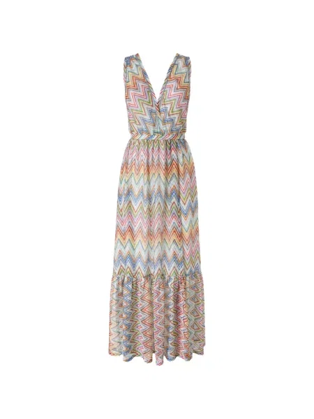 Rochie Missoni tricotate alb