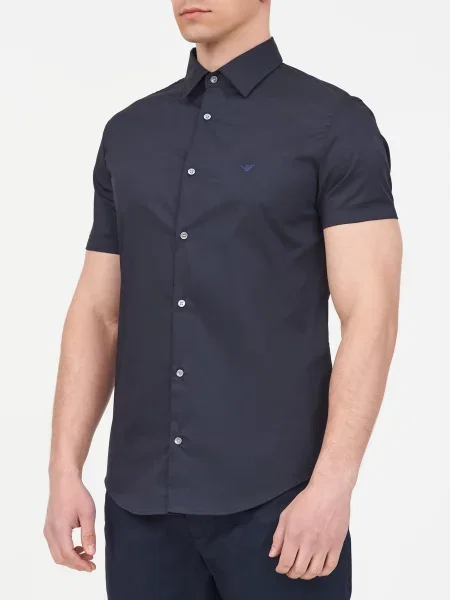 Рубашка Emporio Armani синяя