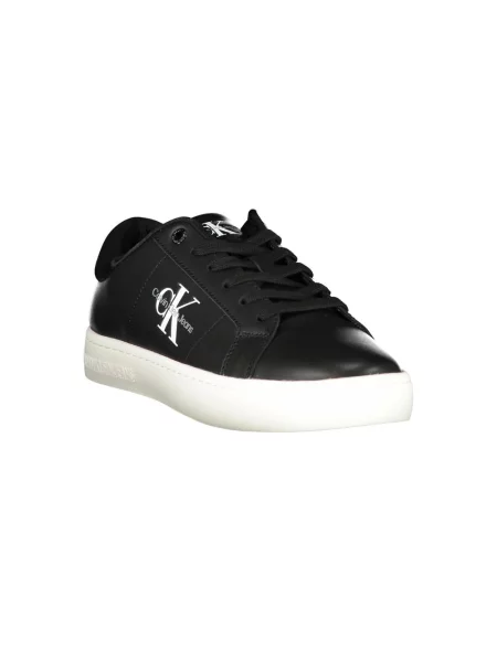 Trampki Calvin Klein Jeans skórzane czarne