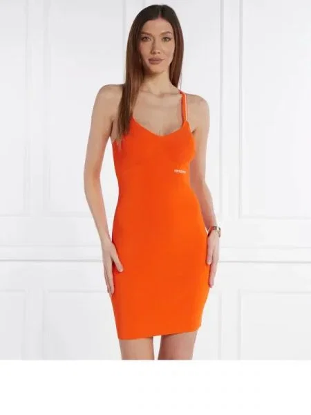 Patrizia Pepe Rochie | stretch portocaliu