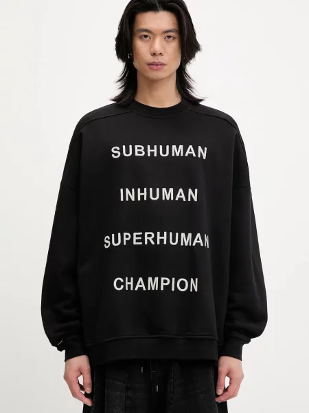 Rick Owens DRKSHDW hanorac de Knitted Jumbo Sweat cu imprimeu negru