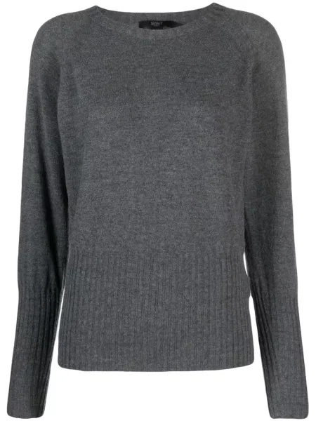 Pulover Seventy cu decolteu rotund gri