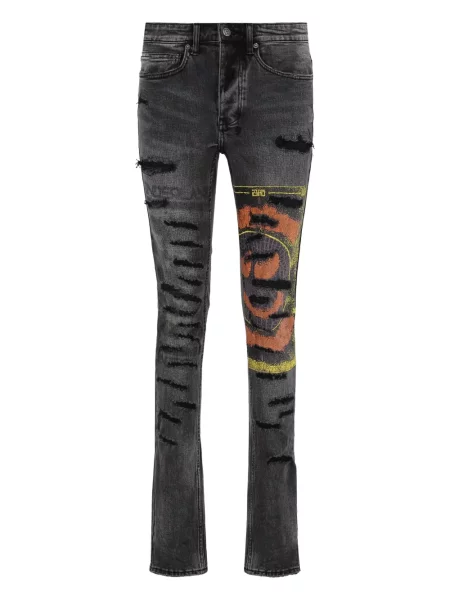 Džíny Ksubi s dírami šedé