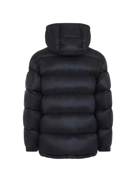 Geacă parka Moncler cu glugă negru