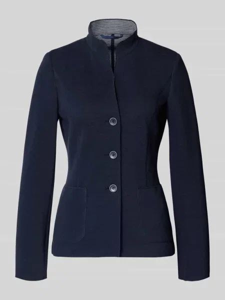Żakiet o kroju slim fit ze stójką White Label granatowa