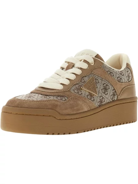 Sneakerși Guess maro