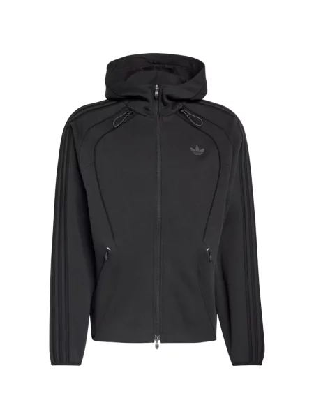 Hanorac Adidas cu dungi alergare verde