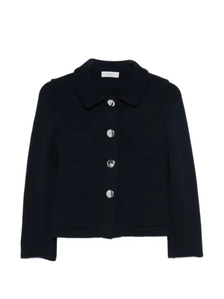 Kołnierzykowy kurtka Charlott niebieska