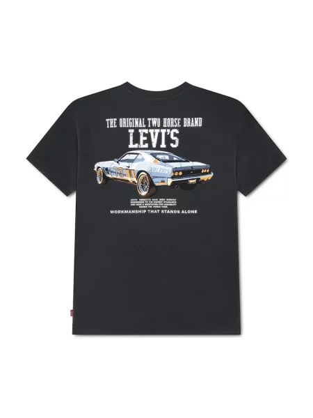 Levi's tričko detské s bavlnou REV THE ENGINE TEE čierna