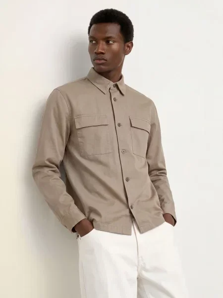 Košile Calvin Klein hnědá