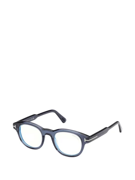 Kulaté sluneční brýle Tom Ford Eyewear modrý