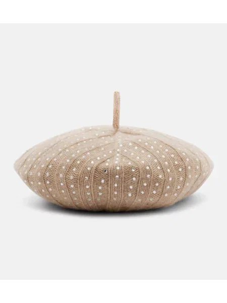 Căciulă Max Mara din cașmir bej