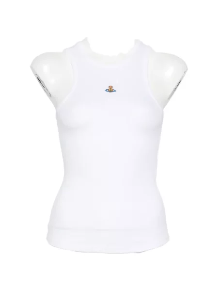 Vestă Vivienne Westwood cu broderie alb