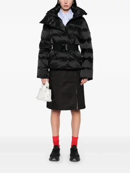 Fustă midi Moncler până la genunchi negru
