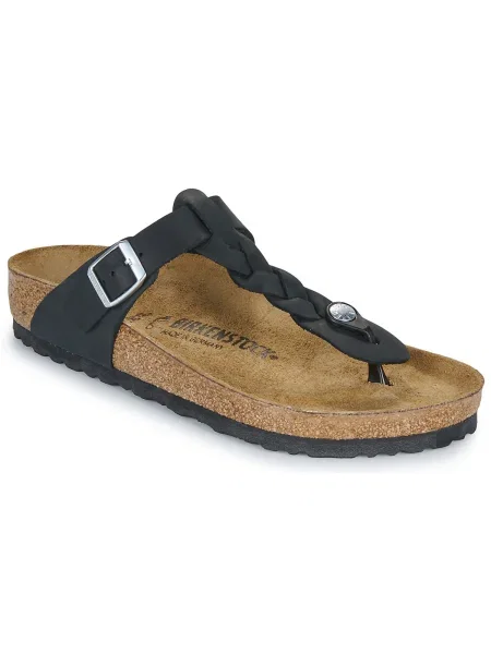BIRKENSTOCK Ujjelválasztó-pántos szandál Gizeh' fekete