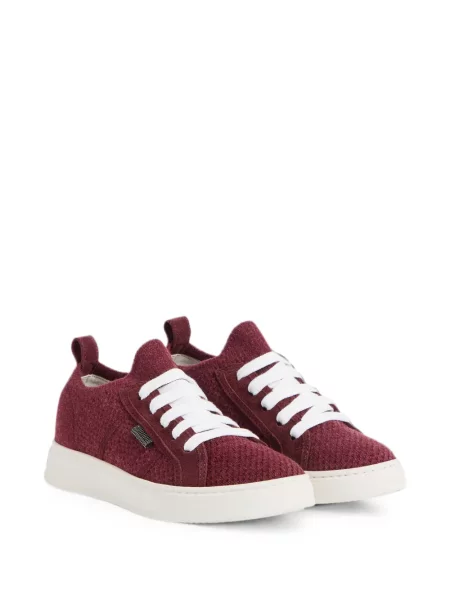 Sneakersy dziecięce Brunello Cucinelli czerwone