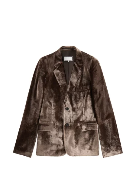 Blejzer Maison Margiela od samta smeđa
