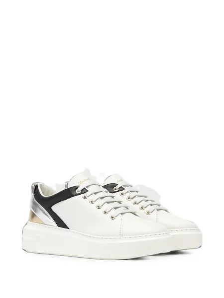 Sneakerși Ferragamo din piele alb