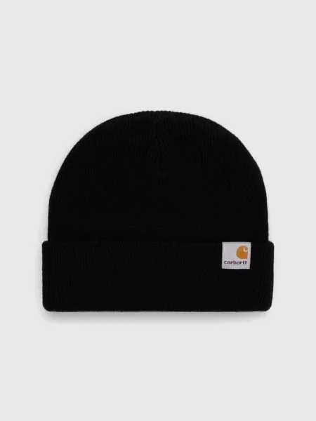 Carhartt WIP căciulă din tricot gros negru